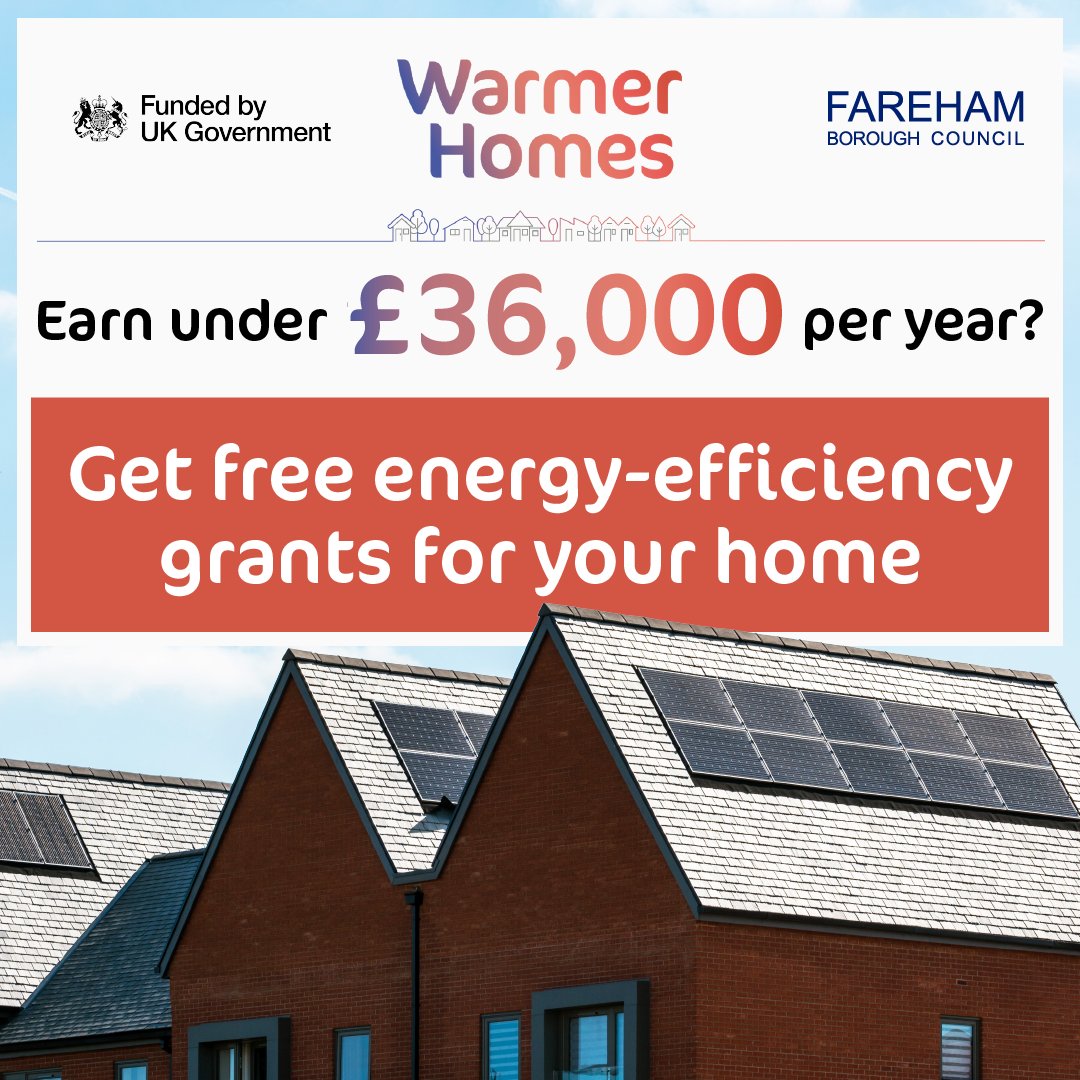 You could receive fully funded energy saving improvements for your home, such as insulation, air source heat pumps and solar PV panels, with the Warmer Homes programme. To check you eligibility, visit the website 👇 warmerhomes.org.uk or call freephone 0800 038 5737
