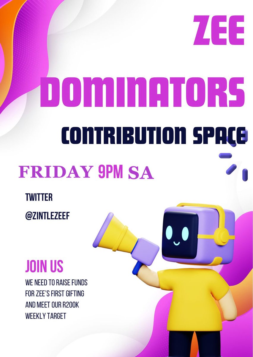 ANNOUNCEMENT 🚨

Tonight is going to be fireworks 💥as the Inter- Country Gifting Contributions Challenge takes place 💃

**Surprise Guest** will be present 🥵

Get your purses or your wallets  ready, as the winning country wins a special shoutout from Zee 🥵
#ZintleZeeMofokeng