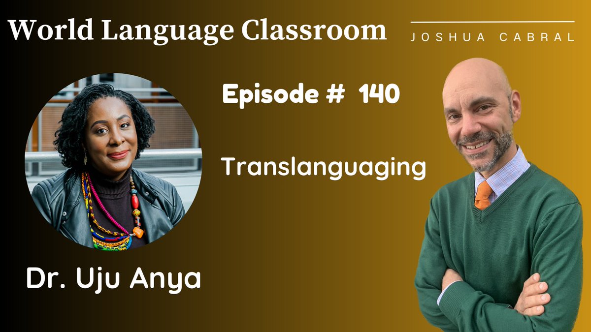 What is translanguaging? @UjuAnya joins me to unpack the concept and show us why language teachers should be aware of and leverage it in our classrooms. #wlclassroompodcast 🎧➡️ podfollow.com/world-language…
