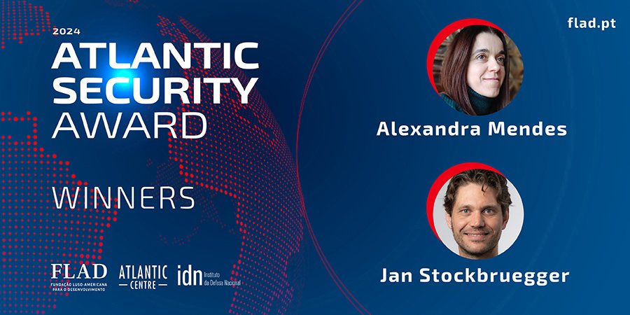 FLAD_PT's tweet photo. 🙌Alexandra Mendes (@asfmendes) and Jan Stockbruegger (@stockbruegger) are the winners of the Atlantic Security Award 2024, an initiative resulting from the partnership between FLAD, Atlantic Center and
@IDNPORTUGAL.

🔗https://t.co/y7y9BPSprM

🧶 https://t.co/0rc8aIsyIo