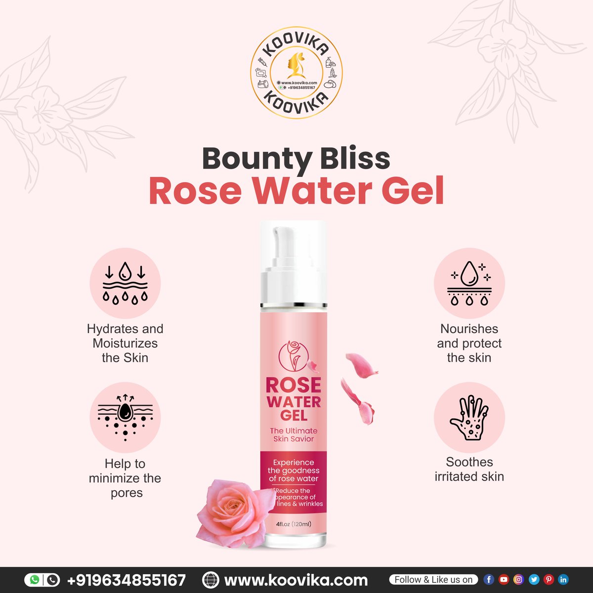 🆂🅷🅾🅿 🅽🅾🆆 🛒💫✨! Bounty Bliss Rose Water Gel

𝐂𝐨𝐧𝐭𝐚𝐜𝐭 𝐮𝐬:
𝐒𝐡𝐨𝐩 𝐍𝐨𝐰: link in bio
𝐂𝐚𝐥𝐥: 9634855167
𝐖𝐡𝐚𝐭𝐬𝐀𝐩𝐩: 919634855167

𝐅𝐨𝐥𝐥𝐨𝐰 𝐔𝐬 𝐅𝐨𝐫 𝐌𝐨𝐫𝐞 𝐔𝐩𝐝𝐚𝐭𝐞𝐬
#rosewater #skincaretips #skincareroutine