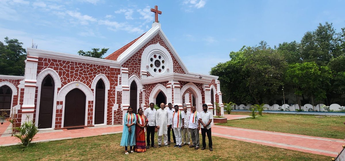 Jagannaickpur in Kakinada city, Andhra Pradesh, has some of the oldest churches, built in the early 19th century, by the French, the Dutch, the Canadian Baptist Mission and the British. @inc_andhra ⁦@realyssharmila⁩