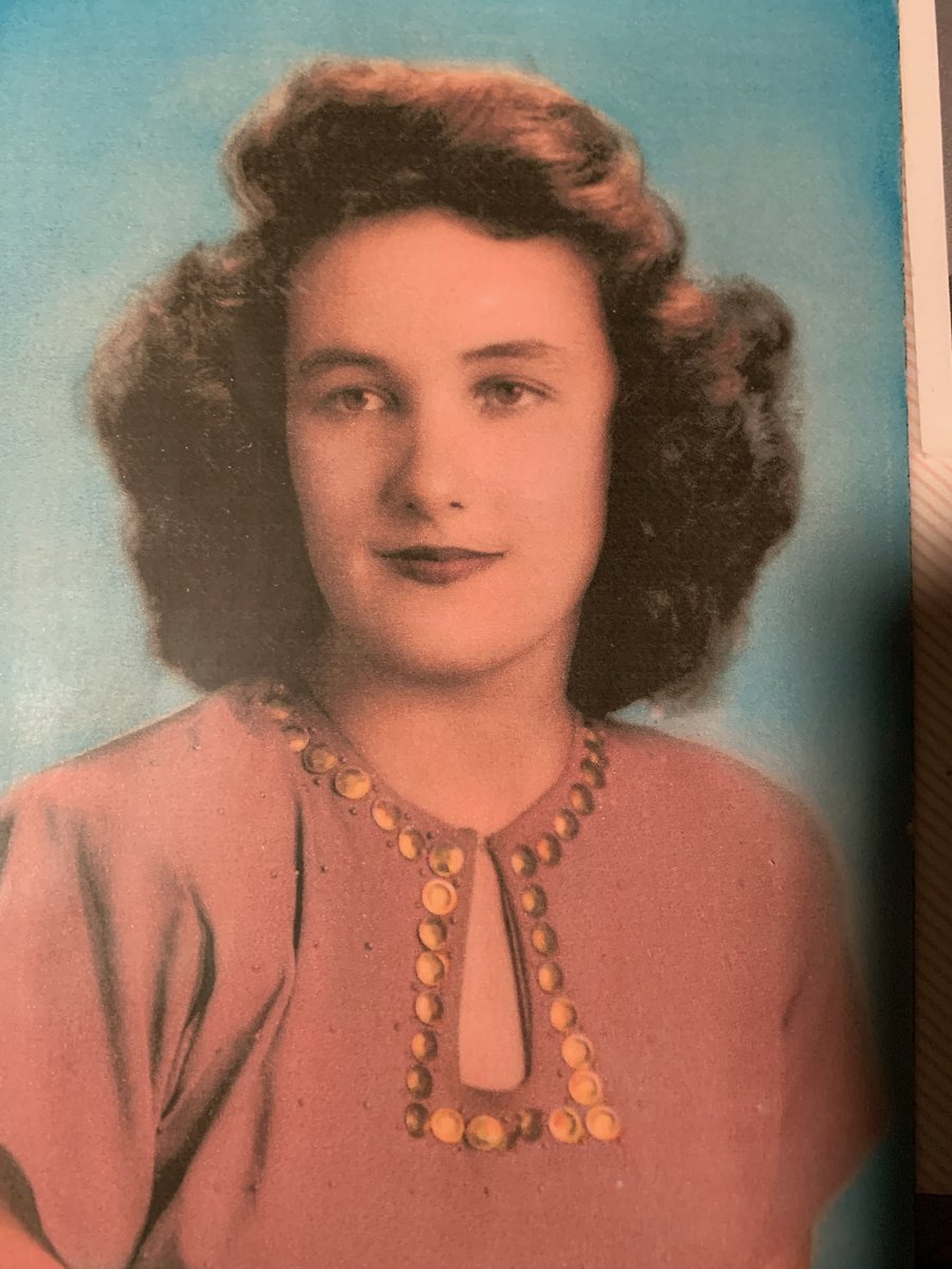 mmmadcccow's tweet photo. I try to keep to positive and silly moments of my day to day life. But there is sadness too for each of us.

Yesterday my dear mother left us. 93 years old and was living on her own until March. She was an amazing person. For some reason I've always loved her high school picture. https://t.co/TLY7BvFy58