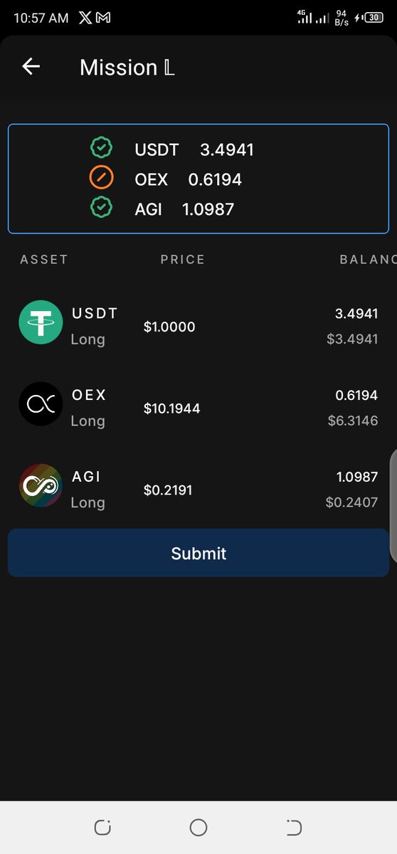 @BTCs_ @openex_network @agiex_org @SatoshiAppXYZ I have swat almost all my USDT to OEX bt I can't still reach 1 OEX to complete mission L . What will I do pls.