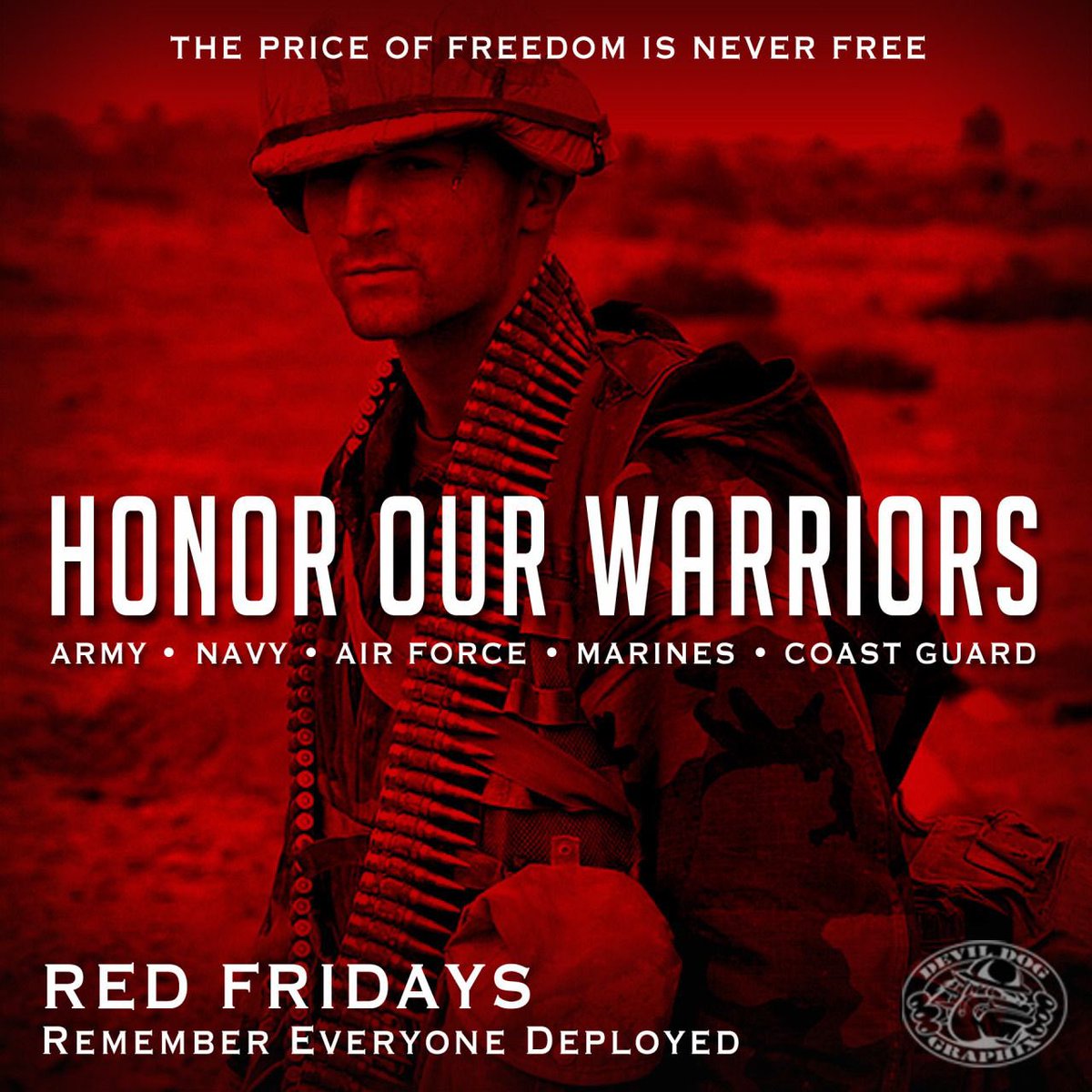 R.E.D. FRIDAY REMEMBER EVERYONE DEPLOYED!