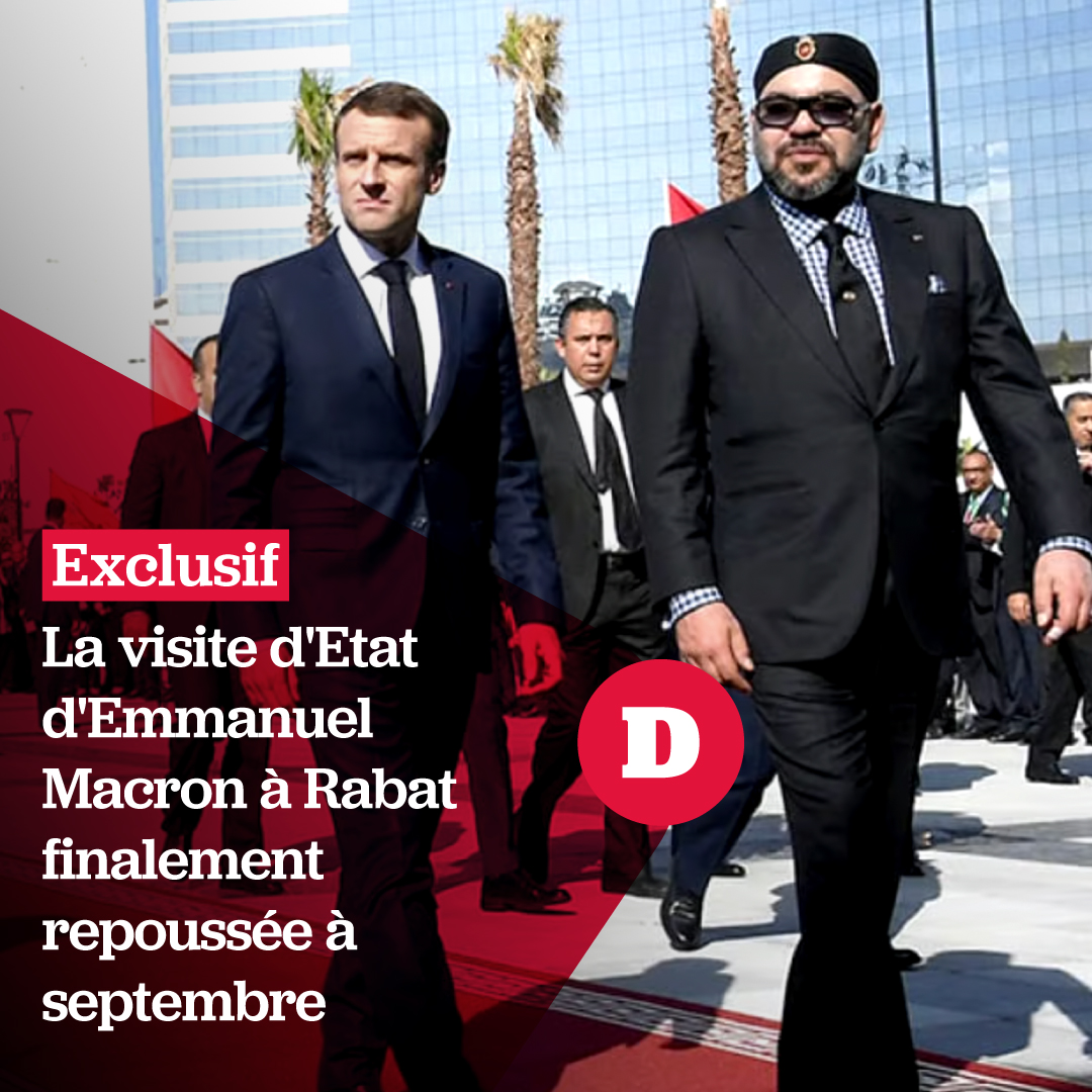 🇲🇦🇫🇷🔴#Exclusif: La visite d'Etat d'Emmanuel Macron à Rabat finalement repoussée à septembre Initialement envisagée début mai, la visite d’Etat d’Emmanuel Macron à Rabat a finalement été repoussée à la rentrée en raison d’un calendrier chargé marqué par les élections européennes…