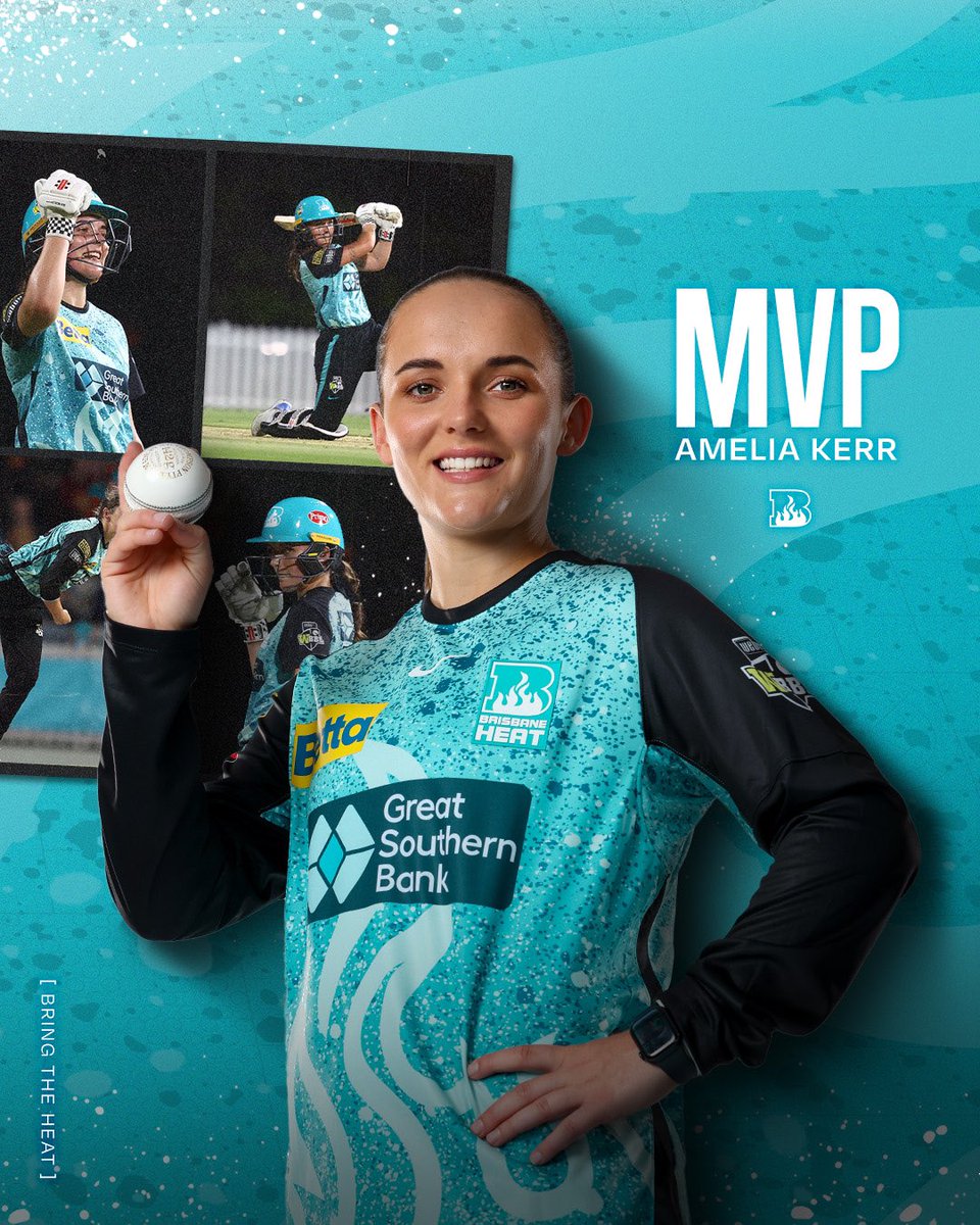 Congratulations Melie, 3x WBBL MVP 🌟 #BringTheHEAT