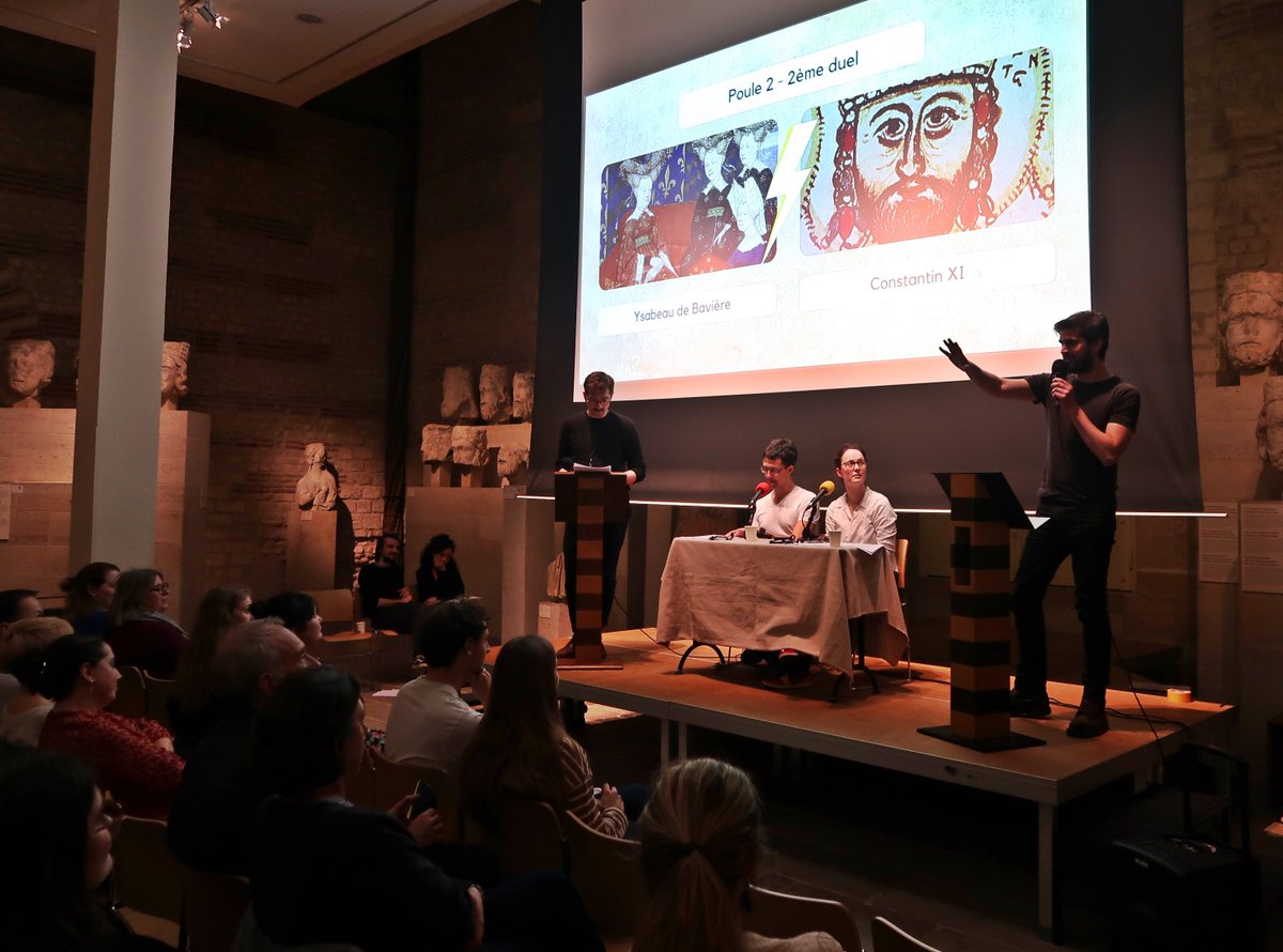 🎙️ NOUVEL ÉPISODE 🎙️ Le 27 mars 2024 avait lieu au @museecluny une Super Joute à l’occasion des Nocturnes de l’histoire et de l'exposition Les arts sous Charles VII, à vous de l'écouter mnt ! ➡️ A écouter sur toutes les apps de podcasts sur et mon site : passionmedievistes.fr/super-joute-sp…