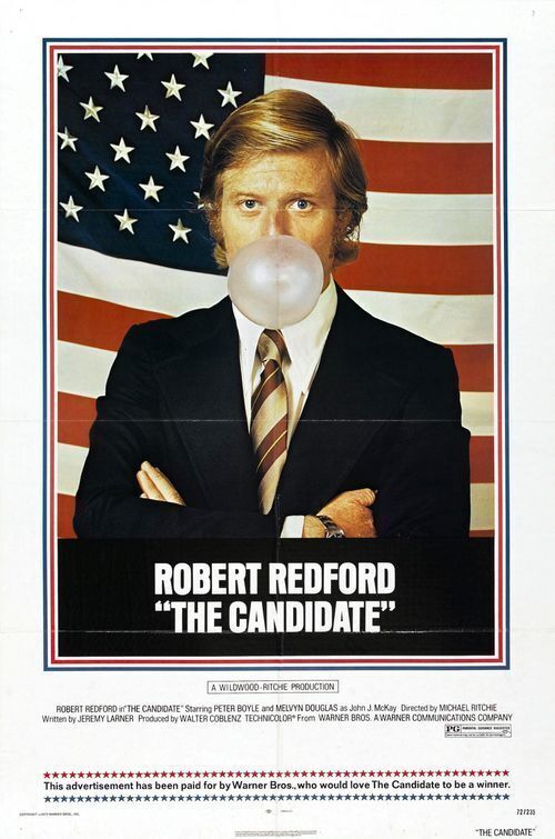THE CANDIDATE (1972) Robert Redford, Peter Boyle, Melvyn Douglas. Dir: Michael Ritchie 7:30a ET (4:30a PT) A charismatic young politician runs for Senate, facing the challenges of political campaigning. 1h 50m | Comedy, Drama