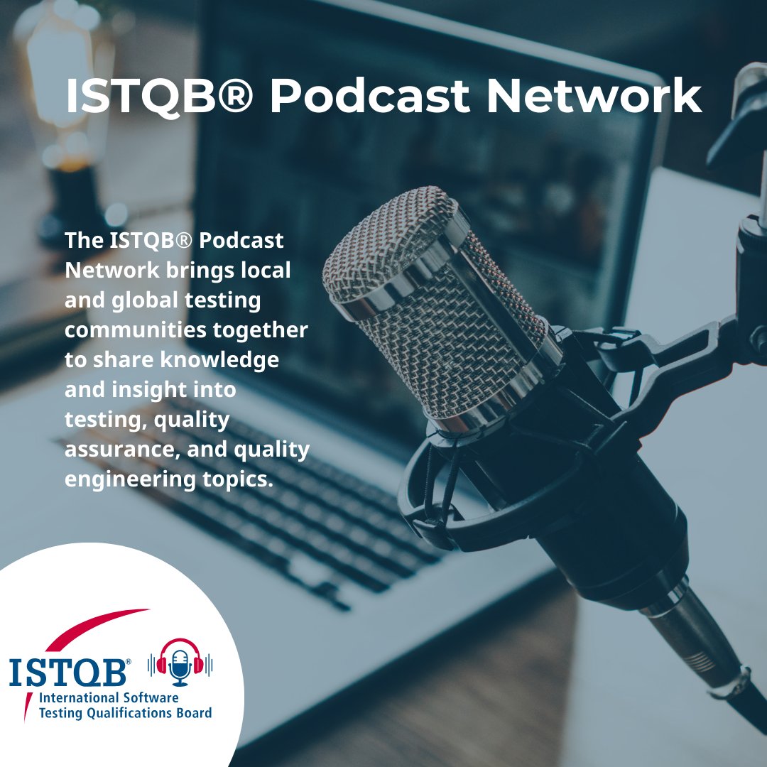 The ISTQB® Podcast Network is here! 🎙️ 🎧 Get ready to tune in now or apply for your podcast series to be included by following the links at istqb.org/podcast/! #ISTQB #ISTQBPodcastNetwork #Softwaretesting #Podcast