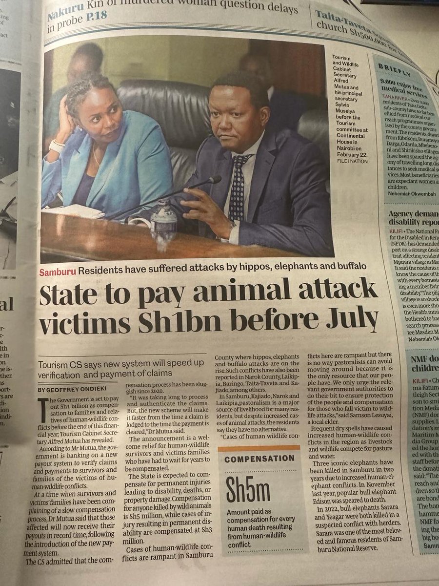 Hon. Sylvia Museiya's commitment to community-centric conservation means more than just rhetoric it's tangible action. By compensating victims of HWC, she ensures that affected communities receive the support they need to recover and thrive. #GavaInaworknaMuseiya
