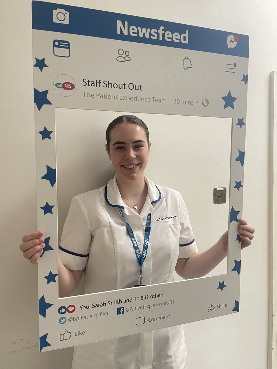 Huge Congratulations to Poppy who won this months #StaffShoutOut award for going above and beyond for her patients @BlackpoolHosp #BTH #SafeCaringRespectful