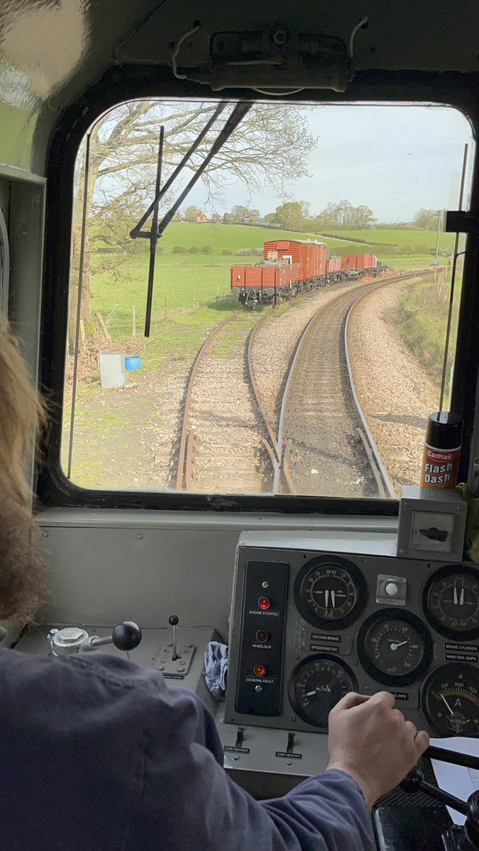 Excellent time on the footplate of diesel locomotive 20087 @KandESRailway 🙌Happy 50th anniversary! Hear all about it @bbcsounds & @BBCRadioKent