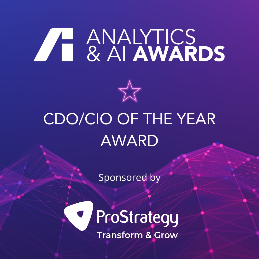 Announcing our CDO/CIO of the Year Award sponsored by Prostrategy_erp for this year's Analytics & AI Awards. This category is not open for submissions- the winner will be selected by our expert panel of judges. #TheAnalyticsInstitute #AnalyticsAwards2024