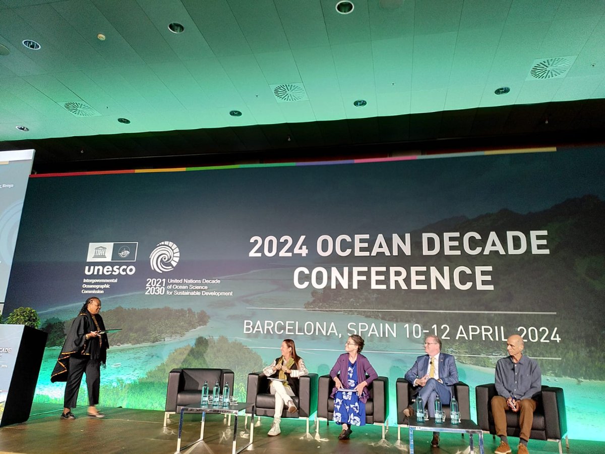 🌊Today our colleague @JosepLPelegri has participated in the plenary session of the @UNOceanDecade Conference, which was about #CapacityDevelopment, #OceanLiteracy, indigenous and #LocalKnowledge and #CulturalHeritage

🎉What an inspiring talk, thank you!