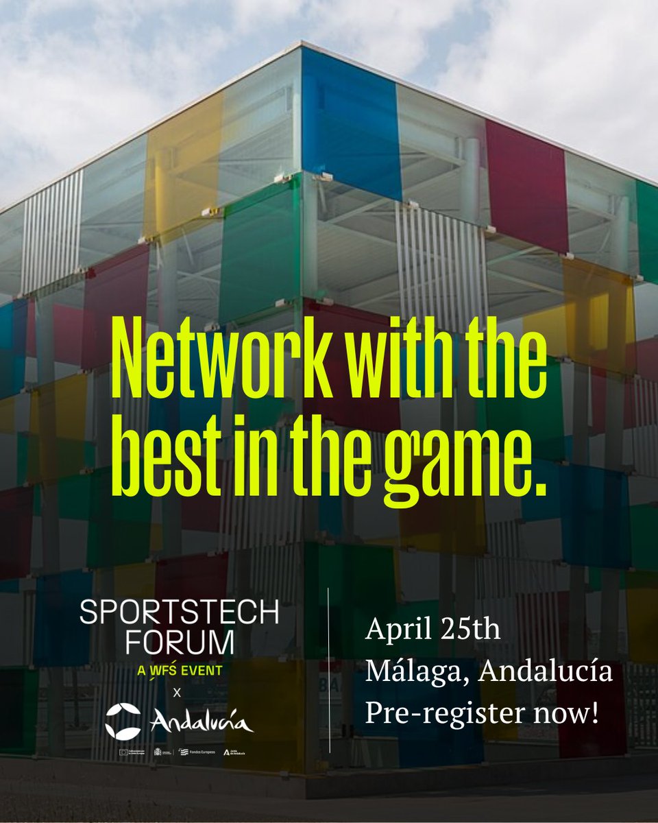 Advantages of attending #Sportstech Forum by @AndaluciaJunta? 🤔 Learn from clubs like @RealBetis, @SevillaFC, and @Cadiz_CF while building a strong network in the sports tech industry in Andalucía. 🤝 💃 🚀 Register now! worldfootballsummit.com/sportstech-for…