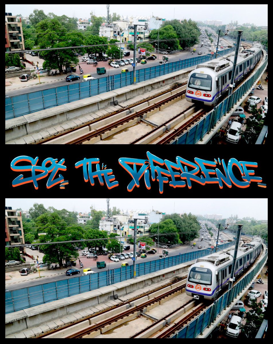 Spot the differences and share them in the comments below. #DelhiMetro