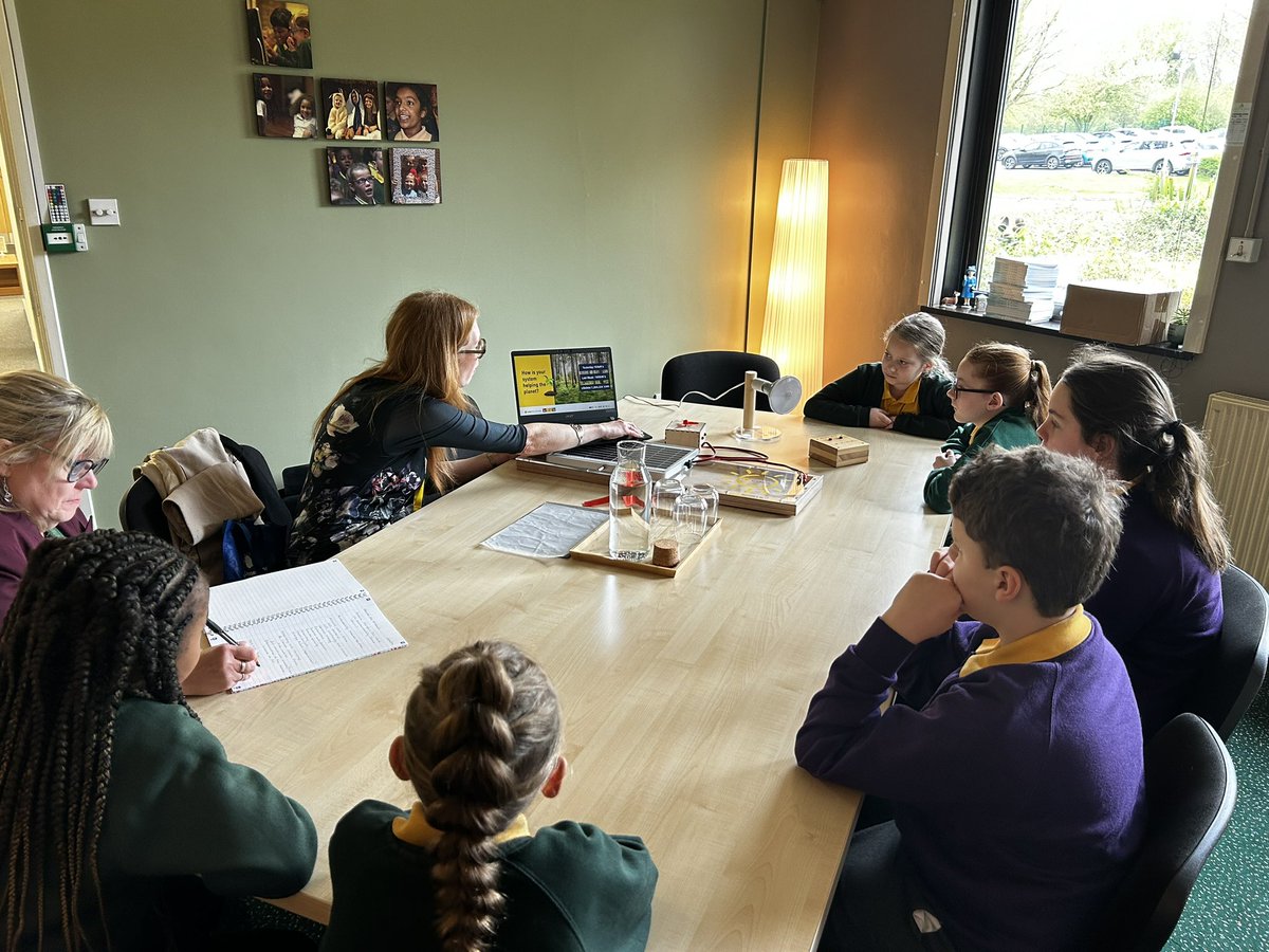Mrs Allen, Mr Knight and some of our Eco School Councillors met Wendy from @solar4_schools this morning to consider how we can work together to learn more about our energy footprint and how our solar panels work. @WeAreBDAT @StJohnsCE