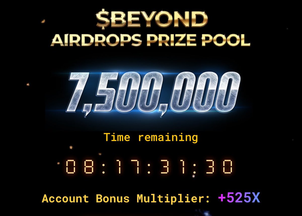 Season 2 of $BEYOND has started with 7.5M PRIZE POOL. If you missed out on Season 1, here is another chance. Get your X and MM wallet to work. Sign up here: beyondblitz.app Referral code: TUNNYKING