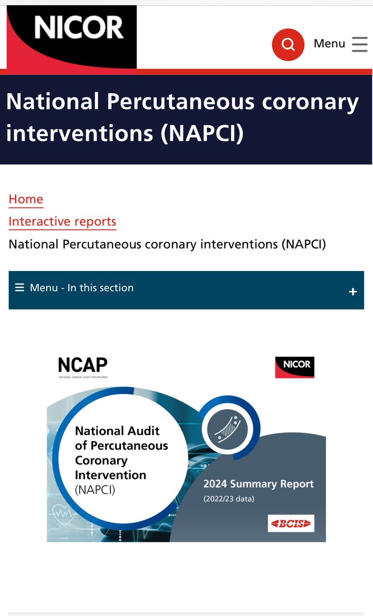 The National audit report @CardiacAudit in PCI published today: nicor.org.uk/interactive-re… Thank you to my team in helping to delivering this particularly Pete Jones. Whilst intracoronary imaging rates continue to increase, Prasugrel use in ACS PCI remains poor, and delays of…