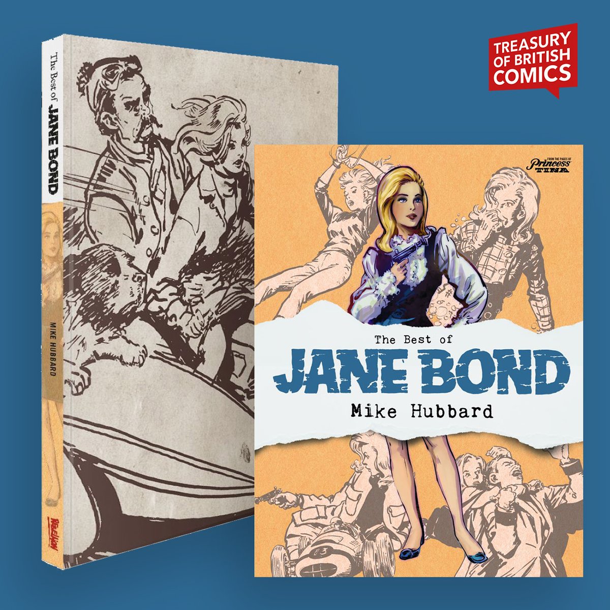 Move over James – there's a better Bond in town! Jane Bond is the finest spy on Worldpol's roster, fighting for queen and country armed with her wits, her fists, and an array of futuristic tech! Get the collection of these campy 1960s espionage adventures bit.ly/49MyON3