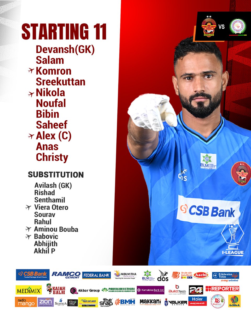 Introducing our starting XI for today's match 👆🔥

#gkfc #malabarians #indianfootball