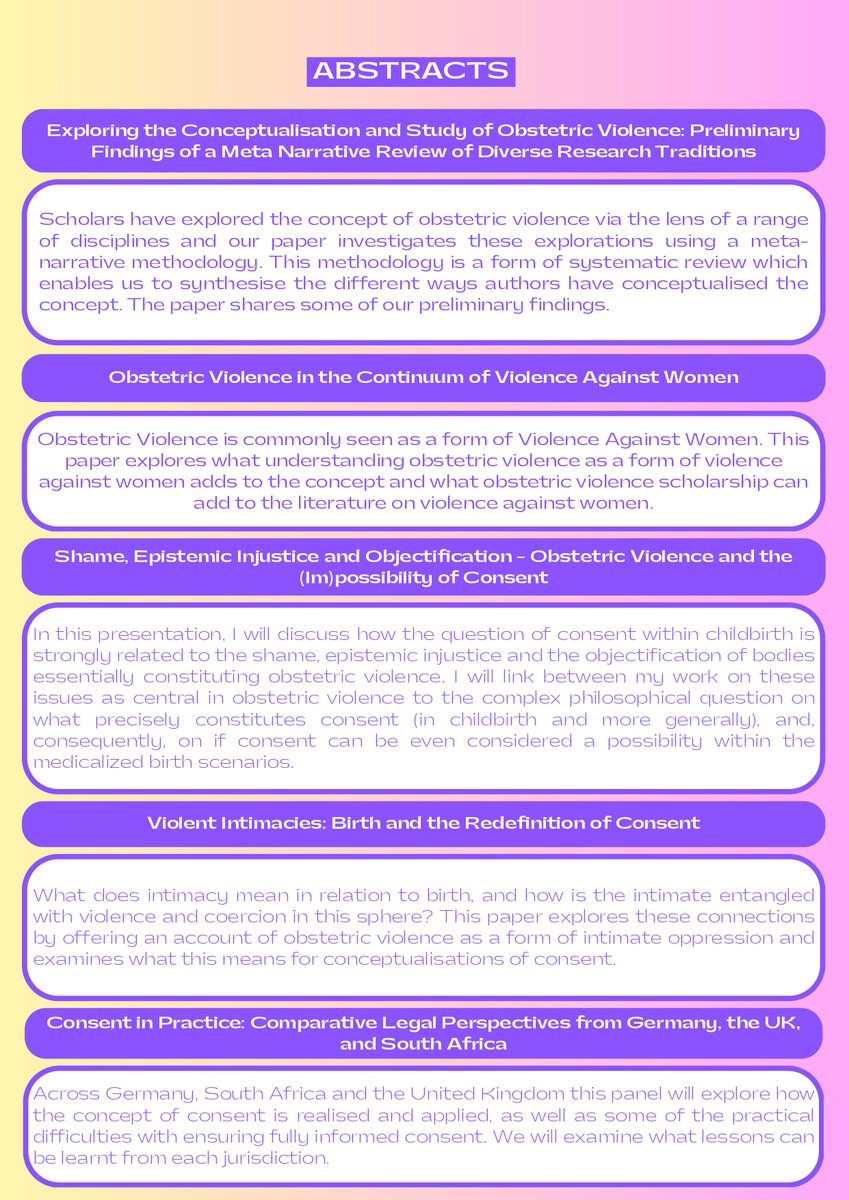 Beyond excited to announce the upcoming conference 'Tackling #ObstetricViolence: Interdisciplinary Perspectives' on 📅20 May, 9-5pm, at @ExeterCollegeOx Cohen Quad with a STELLAR line-up of speakers!💫 Register to join us in person or online: forms.office.com/e/esm5mKehjv