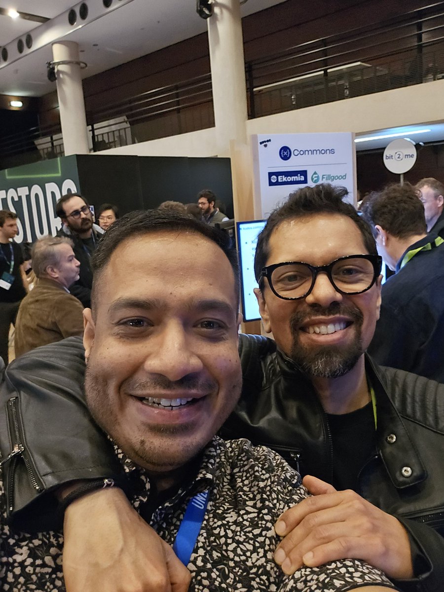 Spend_The_Bits's tweet photo. #XRPCommunity, update from @Jay_SpendDBits on the @ParisBlockWeek, I had the pleasure of meeting with @navroopsahdev, @jerallaire, @gaganmac, @bgarlinghouse @xrplebeian, @BiasGoose, and @sunshinelu24. I am grateful for the opportunity to connect with these individuals and discuss potential collaborations.

I did a brief demonstration of @Spend_The_Bits app to @jerallaire on our #CCTP $USDC  work as we ingrated within @circle ecosystem last year, Jeremy was kind enough to introduced me to @gaganmac. I look forward to working with them on our El Salvador Go live.

I also had the pleasure of meeting @bgarlinghouse & trolled him a question on if knows anything about #xrpl 😆 he started laughing, offcource. Also i had a great time with chatting with @xrplebeian and @BiasGoose in person. We had a productive discussion about the challenges and solutions for developers on the #XRPL

Additionally, I met with @scottmelker (very humble person), @brucefenton (bruce is a force) and had a amazing chat with @sunshinelu24, who is a very kind, humble and knowledgeable individual. We identified some potential synergies between our projects and are exploring the possibility of developing a standalone DAPP fork of @Spend_The_Bits for the #vechain Better world marketplace.

Overall, it was a very productive week and I am excited about the potential collaborations that may arise from these meetings. Future looks Bright 🌞  #BTC #XRPL #USDC