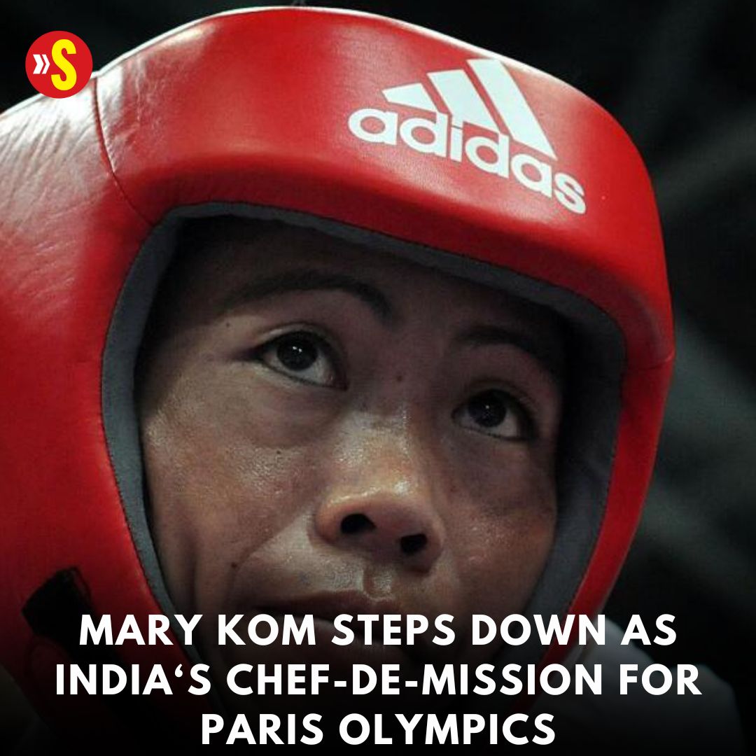 JUST IN: Six-time world champion boxer M C Mary Kom has stepped down as India’s chef-de-mission for the upcoming #ParisOlympics Details: bit.ly/3JeSoFR