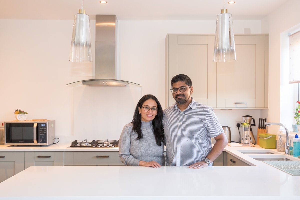 This one’s just right! 😍✅ The Alders at #GreatOldbury, in #Gloucestershire, has welcomed its first residents – including Arun, Krithiga and their two children, who fell in love with The Sunningdale (we don’t blame them!)☀ Read more: bit.ly/49Z8Juj