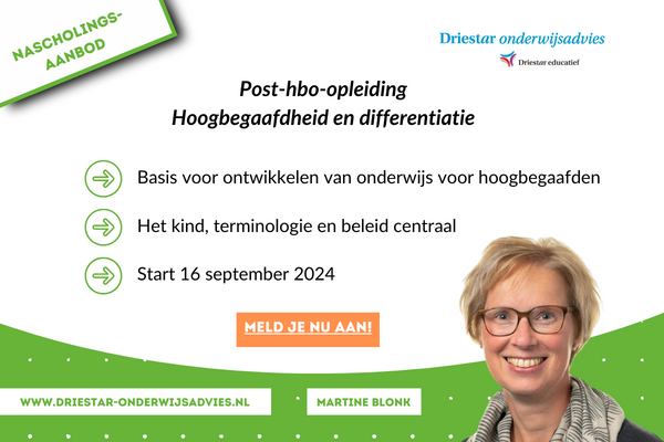 'Een waardevolle aanvulling op je eigen professionalisering'

Meer weten en aanmelden over deze post-hbo-opleiding? Kijk dan op bit.ly/3UaE7QR

#onderwijs #hoogbegaafdheid #posthbo #opleiding #gouda #nascholing #professionaliseren