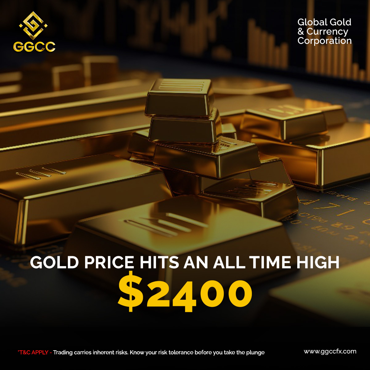 🌟 Breaking News 🌟 The gold market soars to unprecedented heights as the price hits an all-time high of $2400! I
#GoldPrice #AllTimeHigh #2400USD #GoldMarket   #GoldTrading #GoldPrices2024 #GoldenOpportunity #GGCCFX #TradeGold #GoldMarketUpdate #InvestingInGold 

3 / 4