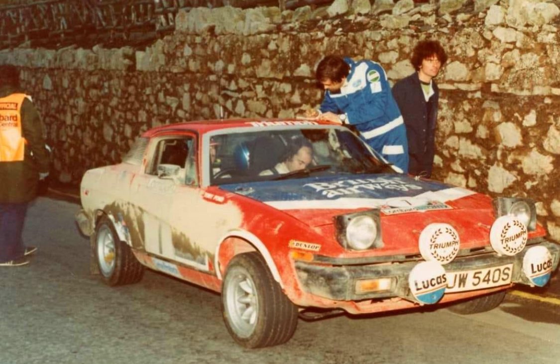 1978 Lombard RAC Rally Car 7 Tony Pond and Fred Gallagher in their British Airways backed Triumph TR7 V8. The crew would finish the event 4th overall and 1st in class 8. 📸 N/S 😞 @OfficialWRC @Save_RallyGB @TriumphCars