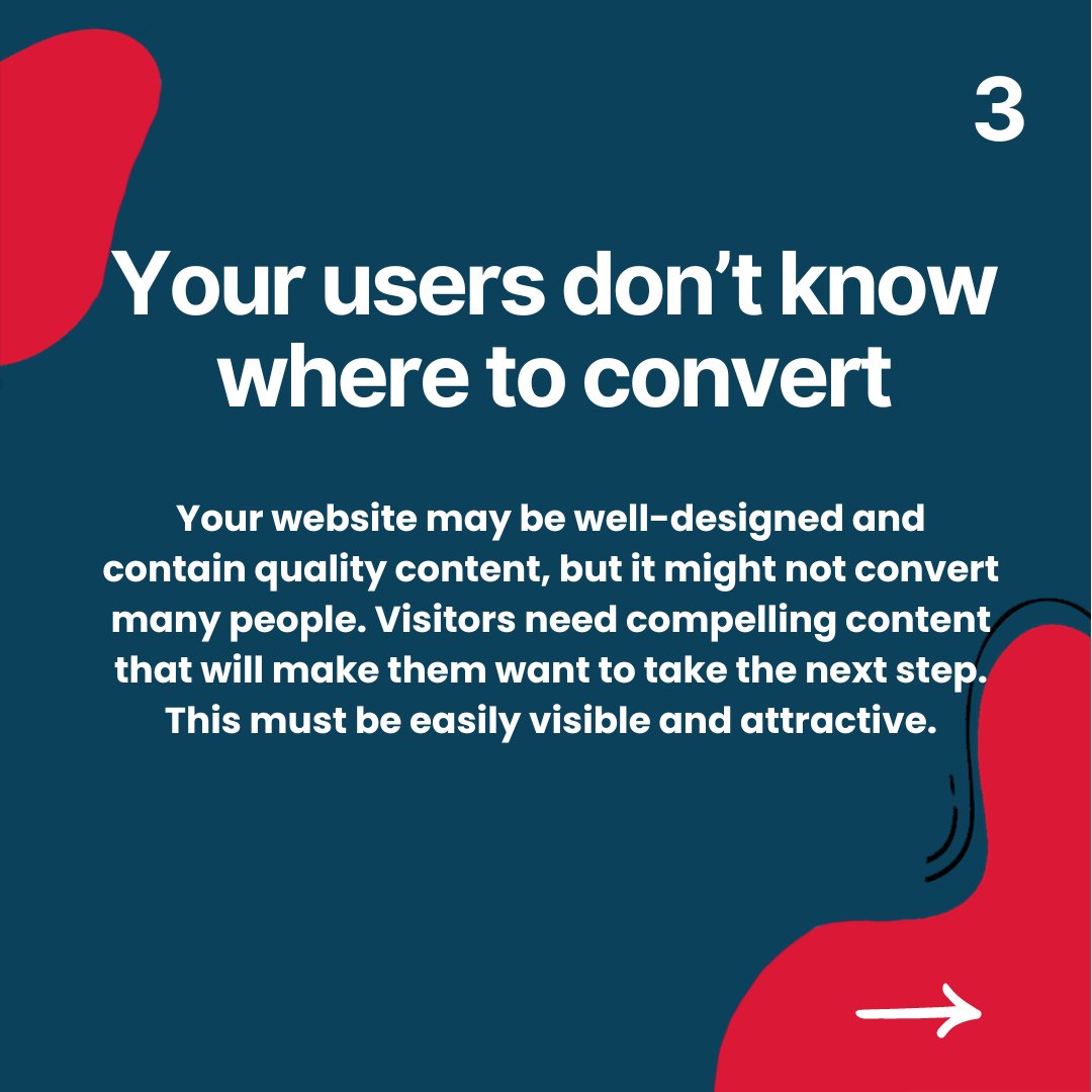 Here we will explore why your website visitors are not converting to sales and prospects. 
Read the full 8 point article here ten10.ie/8-reasons-why-…
#wordpressdeveloper #websitedeveloper #websitedesign #irishbusiness