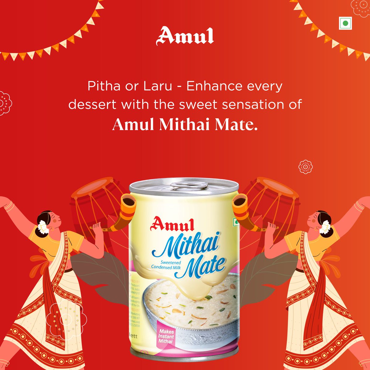 Cooking up treat for Rongali Bihu? Add Amul Mithai Mate! Taste the magic of Amul Mithai Mate in all your favourite desserts. #Amul #Mithaimate #Bihu #AssameseNewYear #Celebrations #Indiansweets #Desserts