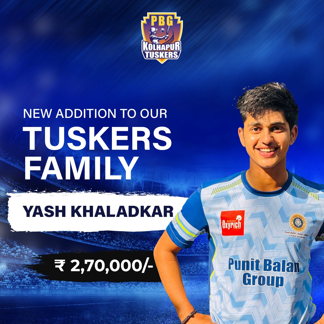 Welcome to the Tuskers family 🤝

#KolhapurTuskers #MPL2024 #TuskersForever #MPL #ThisIsMahaCricket