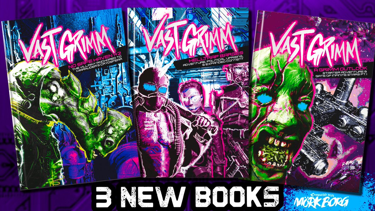 Vast Grimm | Infectious Sci-fi TTRPG tweet media
