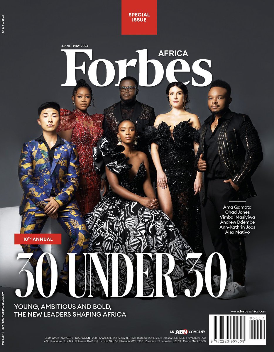RENUKA METHIL (@methilrenuka) on Twitter photo Here’s to a decade of the <a href="/forbesafrica/">Forbes Africa</a> 30 Under 30 list! Celebrating ten years of uncovering the continent’s brightest young achievers on their way up. The photoshoot for this cover was a highlight; to the class of 2024! More in the April/May issue! #FORBESAFRICA30Under30 Here’s to a decade of the <a href="/forbesafrica/">Forbes Africa</a> 30 Under 30 list! Celebrating ten years of uncovering the continent’s brightest young achievers on their way up. The photoshoot for this cover was a highlight; to the class of 2024! More in the April/May issue! #FORBESAFRICA30Under30