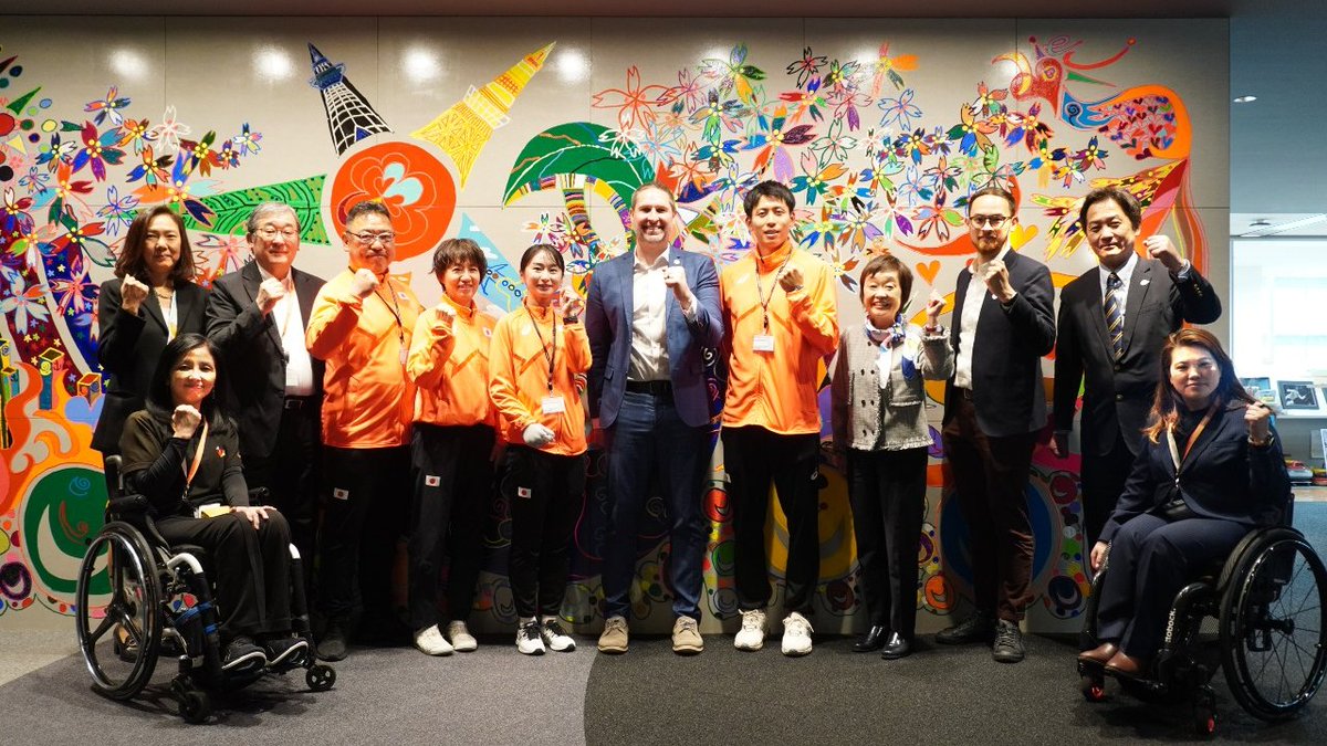 parasapo's tweet image. #神戸2024世界パラ陸上 に向けて来日中🇯🇵
国際パラ陸上競技連盟の
ポール・フィッツジェラルド代表

日本パラ陸上競技連盟の #増田明美 会長
#辻沙絵 選手、#福永凌太 選手を始め
関係者の皆さまと共に
ご挨拶にいらしてくださいました✨
ありがとうございます！

開幕まであと1カ月ほど！楽しみです😆
