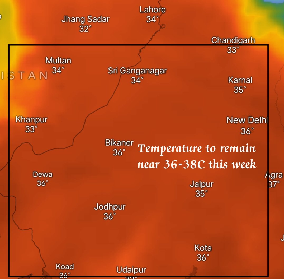 #Rajasthan state weather update for coming #WD

#RajasthanWeather

13 April- 16 April

Datewise forecast👇, Read full⚠️

13 April
Moderate-Heavy rains with Thunderstorms🌧️⚡ and isolated hails with gusty winds likely in
#Bikaner Ganganagar, Suratgarh, Churu, #Jaisalmer Phalodi,…