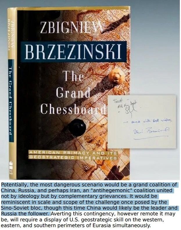 @Kanthan2030 The Grand Chessboard: American Primacy and Its Geostrategic Imperative by Zbigniew Brzezinski (1997)