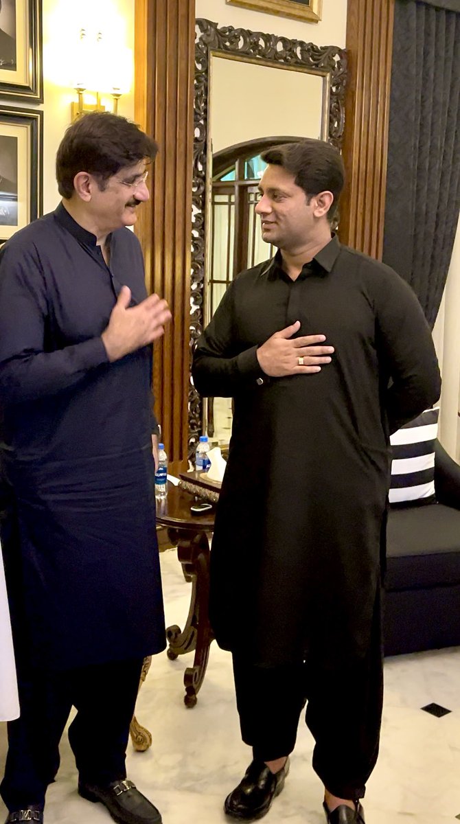 AbdulWaliBughio's tweet photo. Eid greetings with chief minister Sindh @MuradAliShahPPP Sahab today at CM house Karachi.. https://t.co/bx3zHb4Xgb