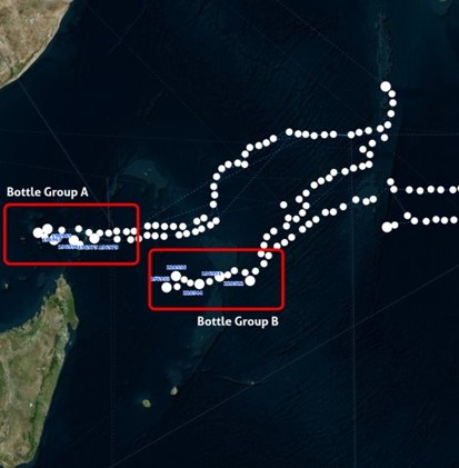 @NHM_London @PitcairnMPA @PlasticOdyssey @AIGConservation @SHnationaltrust @ZSLconservation @OfficialZSL @Marine_Science By tracking the fine scale movements of bottles at sea we can link point sources of pollution to downstream impacts hundreds of kilometers away @Marine_Science @arribada_i