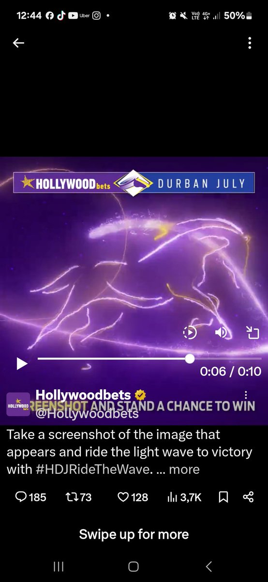 @Hollywoodbets I'm riding the light wave to victory 🥰
#HWBTWT
#HollywoodbetsDurbanJuly #HDJ #HDJ2024 #HDJRideTheWave #Hollywoodbets #HWBlightwave