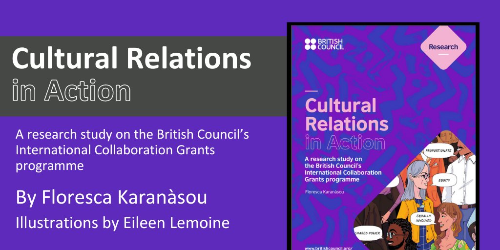 What do cultural relations look like in action? The <a href="/BritishCouncil/">British Council</a> have published a new INTRAC study on #InternationalCollaborationsGrants written by Floresca Karanàsou, illustrated by Eileen Lemoine (<a href="/EVDBART/">Eileen Lemoine</a>). Available now: britishcouncil.org/research-insig…