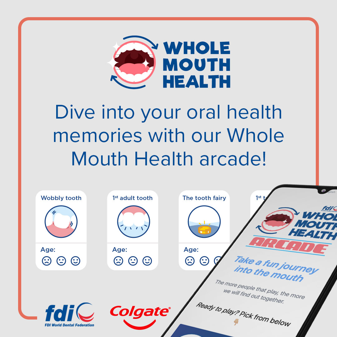 Dive into the fascinating world of how your body's health influences your #OralHealth. Take the #WholeMouthHealth quiz here🔗 fdi.ngo/3AS4RK3