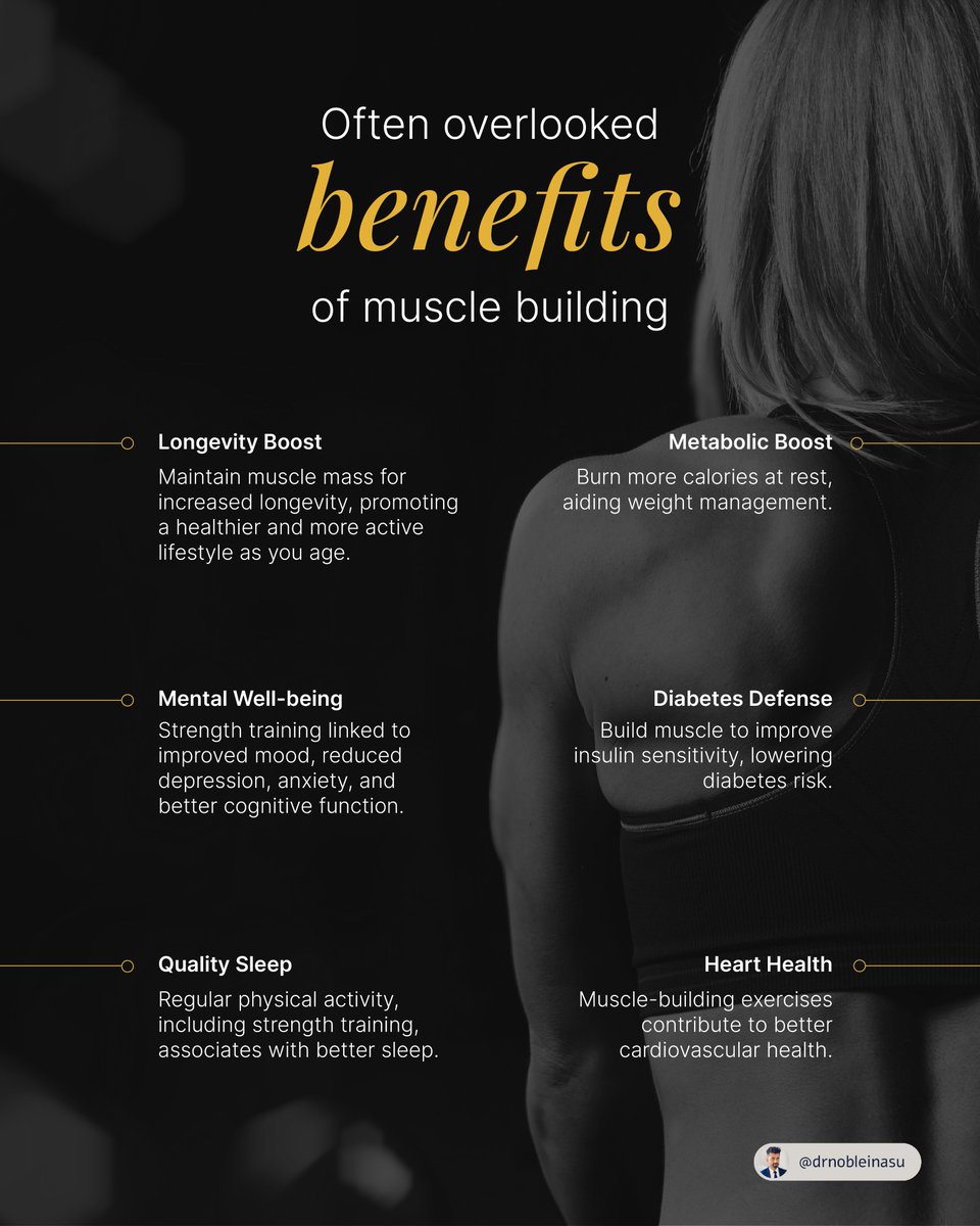 Building muscle isn't just about aesthetics. It can boost your metabolism, improve your posture, and even give you more energy throughout the day. Learn about the benefits of muscle building. #FuelYourBody