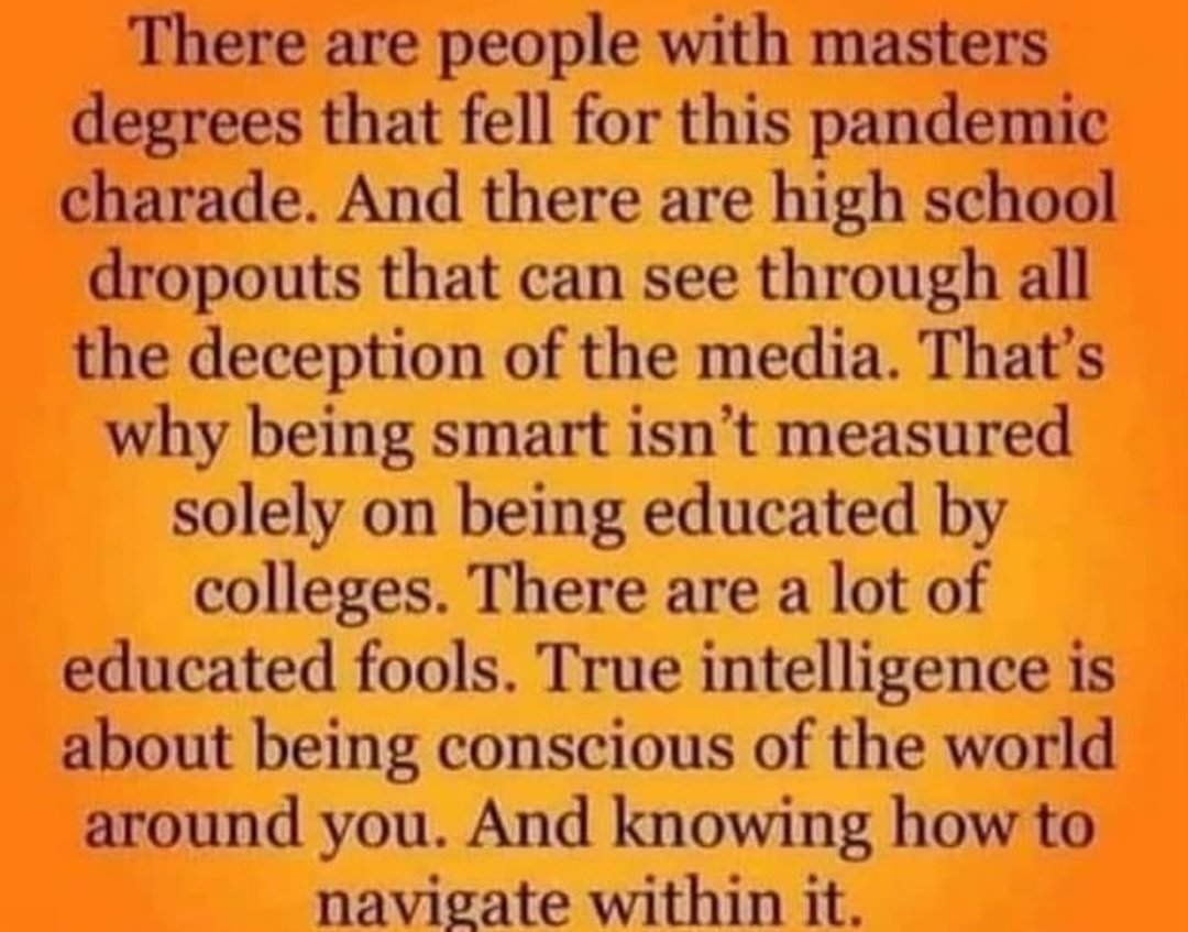 So many educated fools 😔