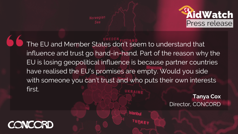 .@OECDdev released the 2023 figures on #ODA spending per donor country. Numbers show #EU donors keep failing to meet the targets and to defend the quality and integrity of ODA by using it for domestic interest... 🗞️ Press release: aidwatch.concordeurope.org/oda-missing-th… #AidWatch