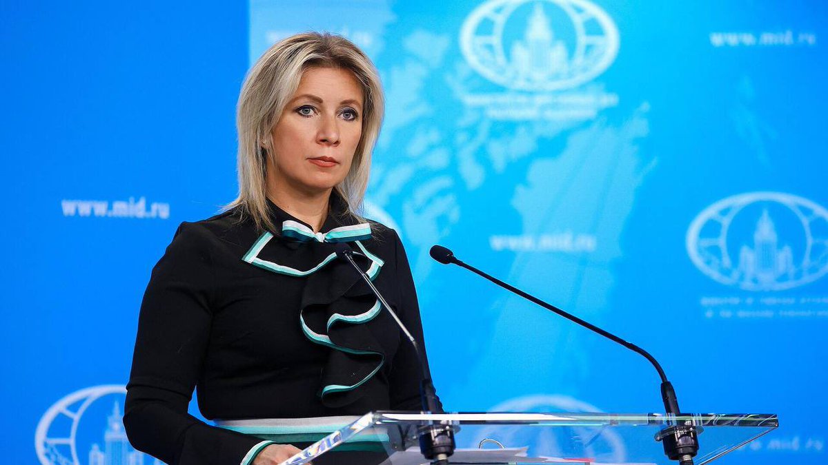 “All signs of mental illness are evident,' Maria Zakharova commenting on the Estonian interior minister's proposal to recognize the Russian Orthodox Church as a terrorist organization.